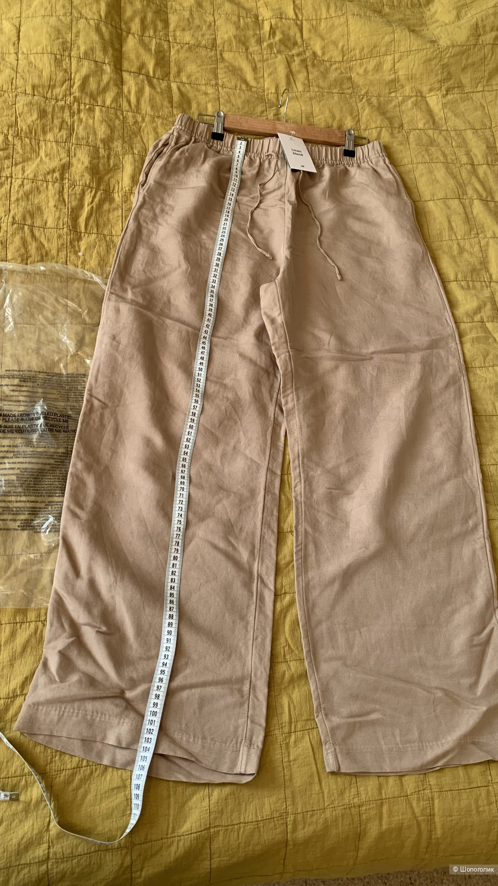 Льняные брюки H&M   EUR M