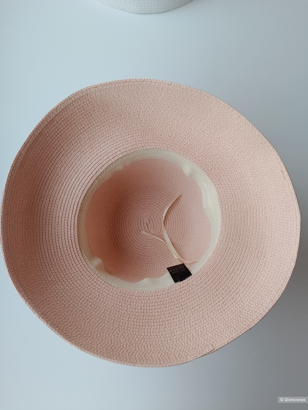 Шляпа плетеная женская с бантом