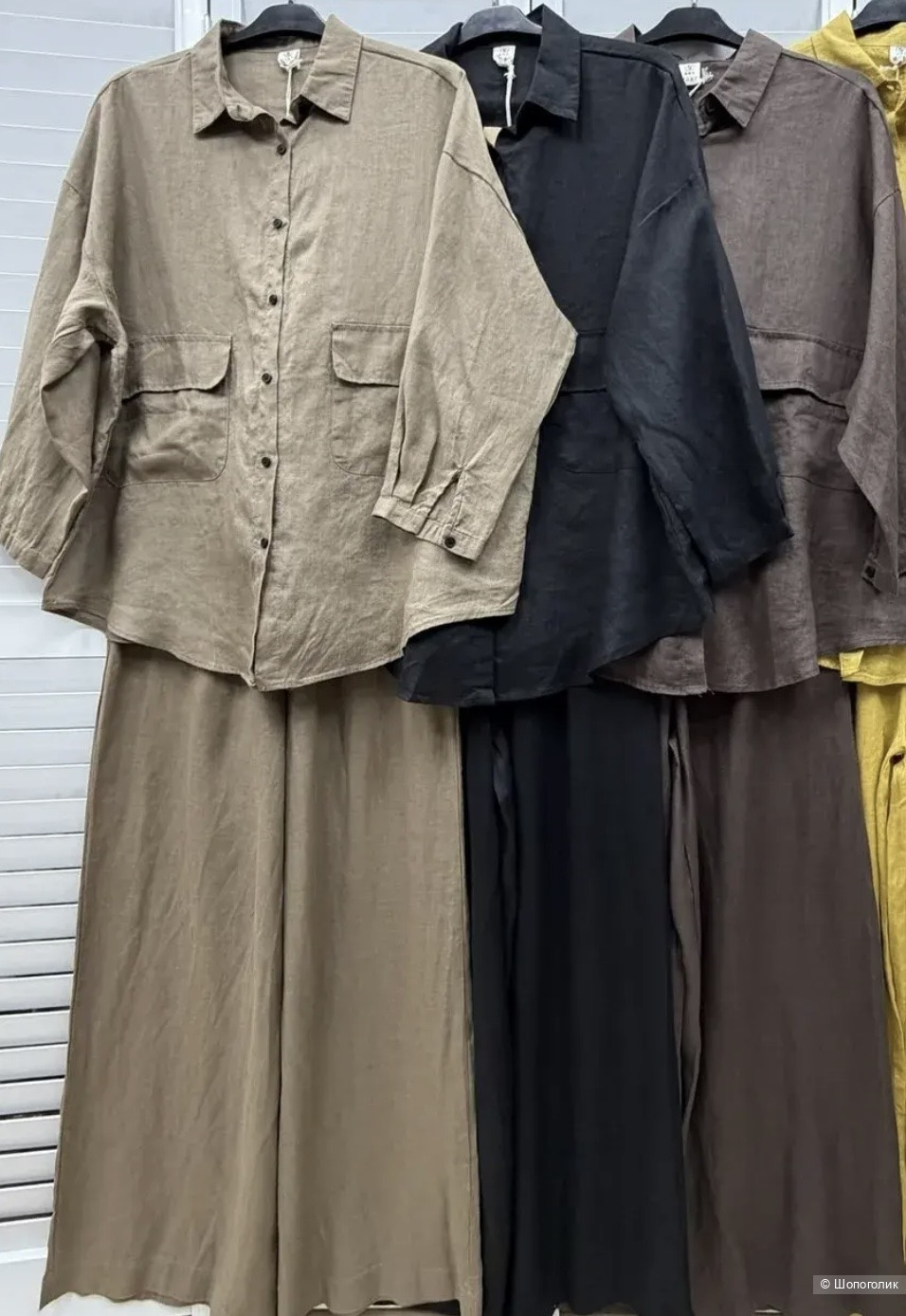 Костюм брюки и рубашка лен Zhu Ko, 44-54