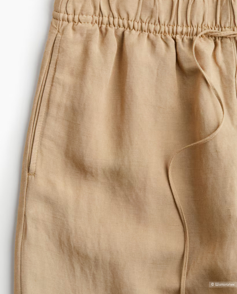 Льняные брюки H&M   EUR M