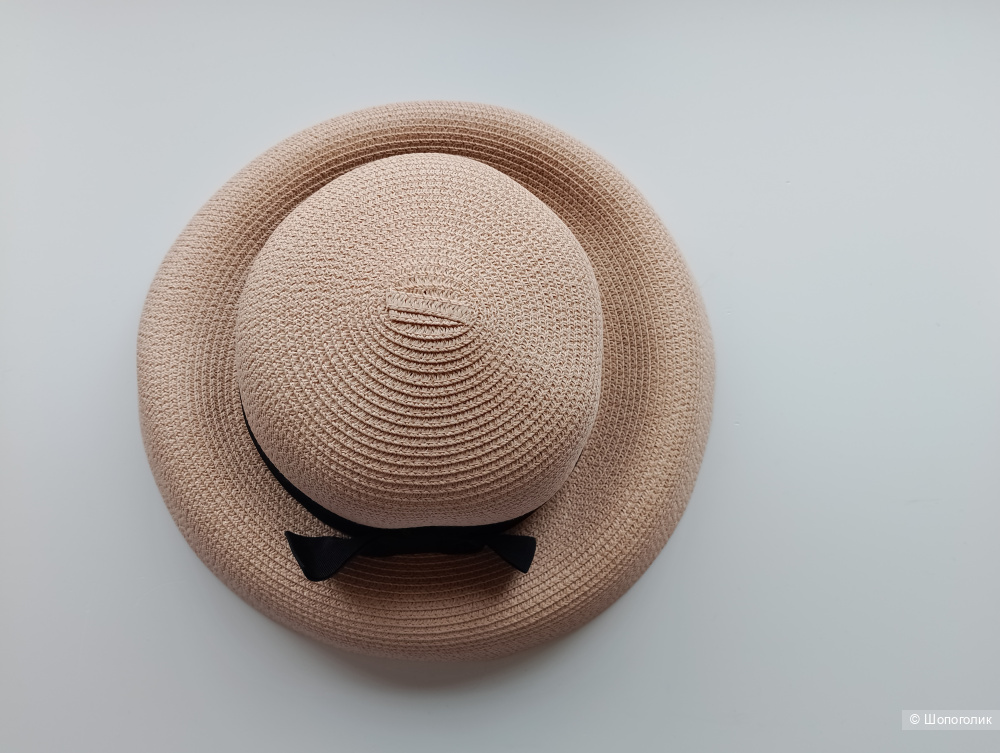 Шляпа плетеная женская с бантом