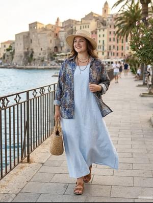 Рубашка  и сарафан Linen nature , 42-52