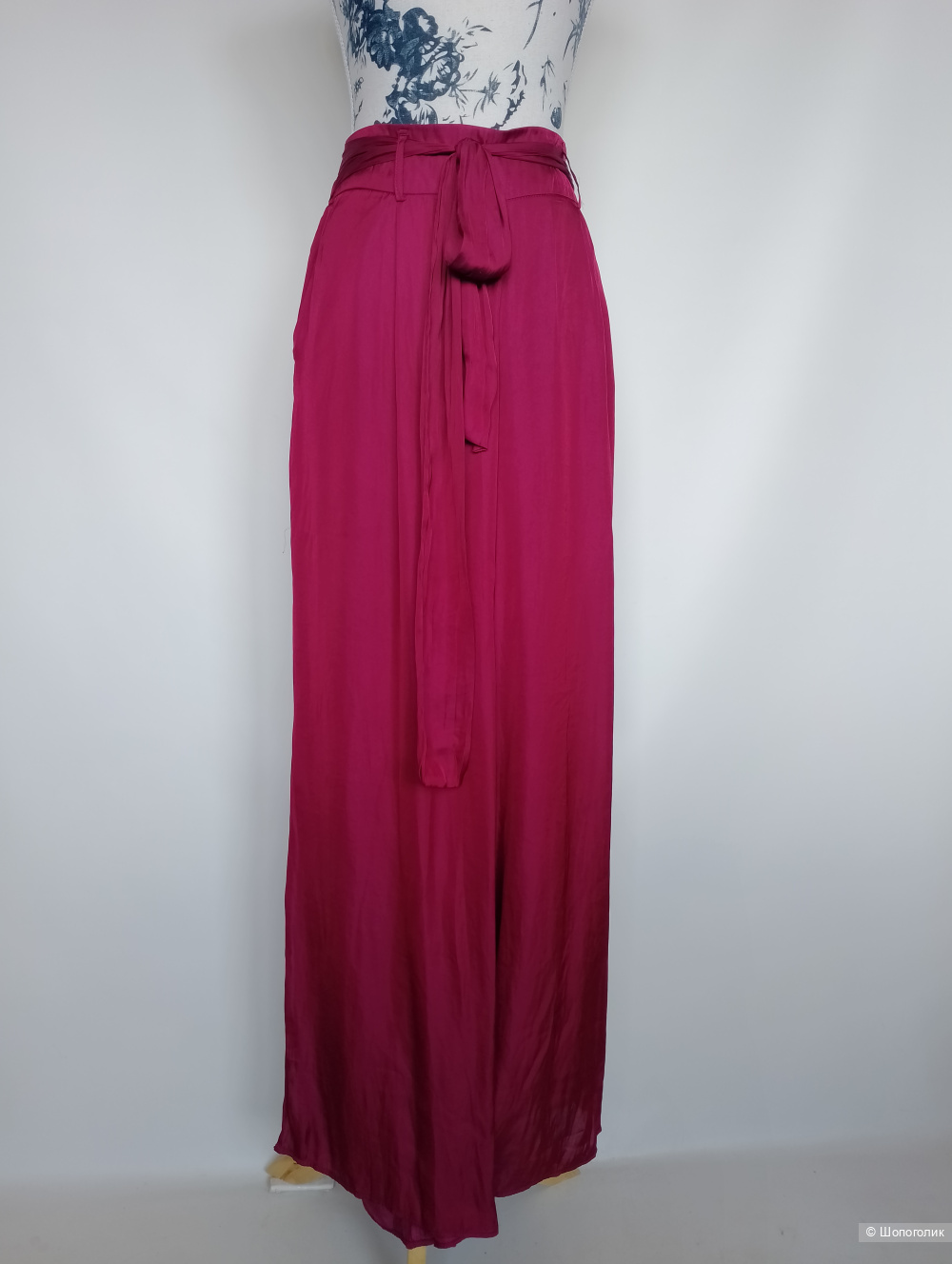 Брюки Mango летящие палаццо, L