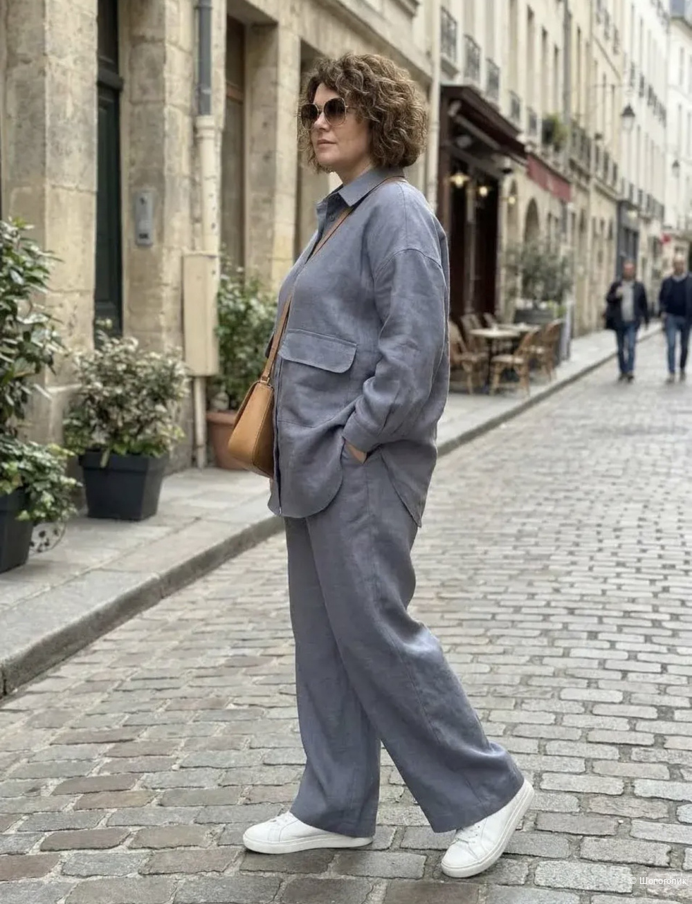 Костюм брюки и рубашка лен Zhu Ko, 44-54