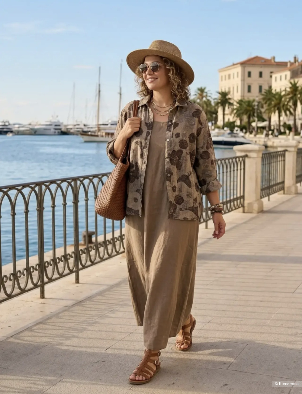 Рубашка  и сарафан Linen nature , 42-52