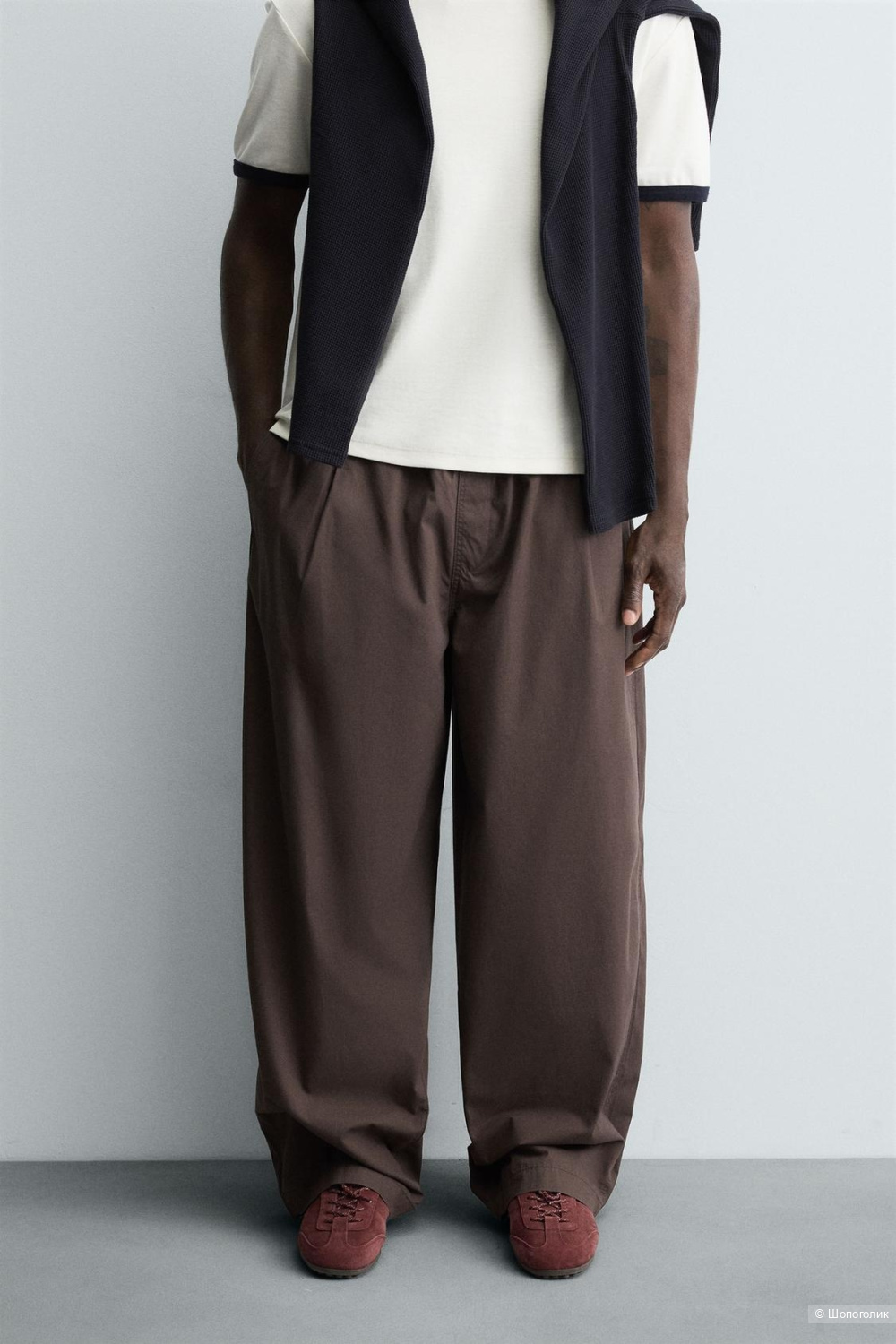 Брюки ZARA р.M (большемерят на L-XL)