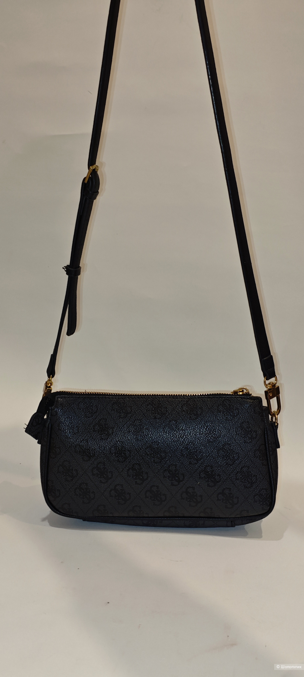 Сумка GUESS Nell Logo Mini Double Pouch размер 14/24см