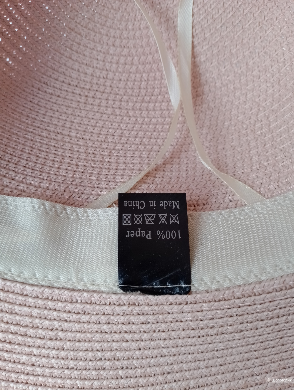 Шляпа плетеная женская с бантом