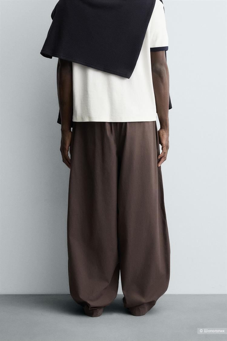 Брюки ZARA р.M (большемерят на L-XL)