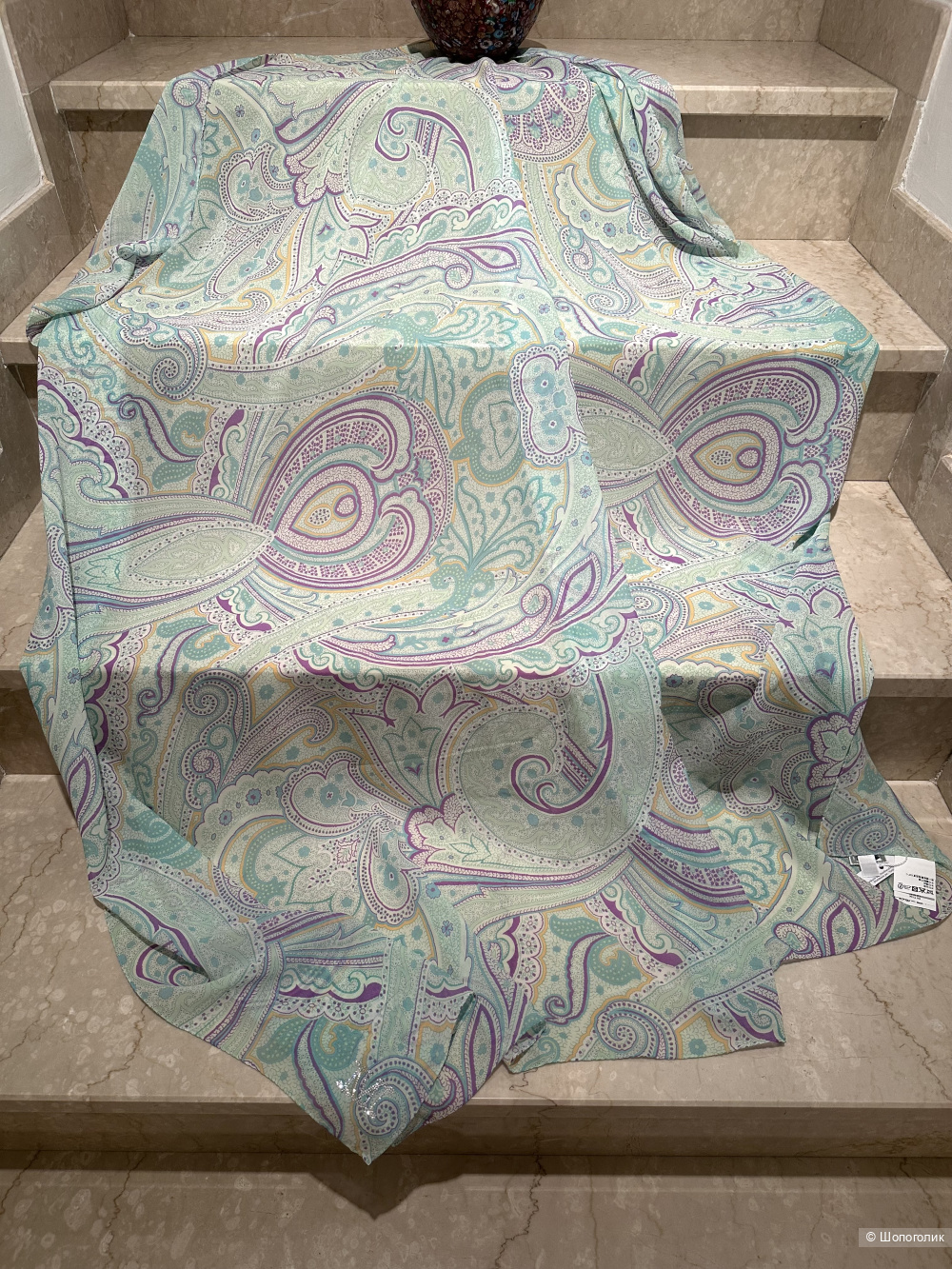 Шелковый платок-шаль Max Mara 132x132 см