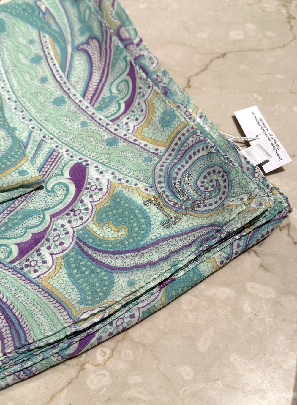 Шелковый платок-шаль Max Mara 132x132 см