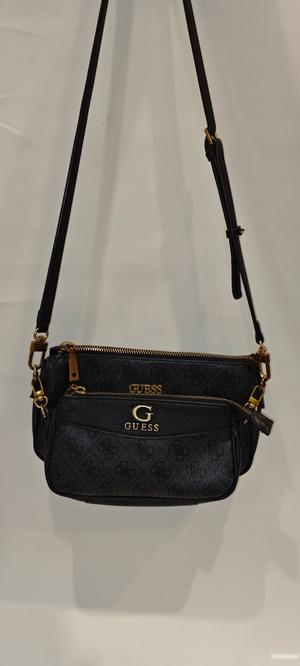 Сумка GUESS Nell Logo Mini Double Pouch размер 14/24см