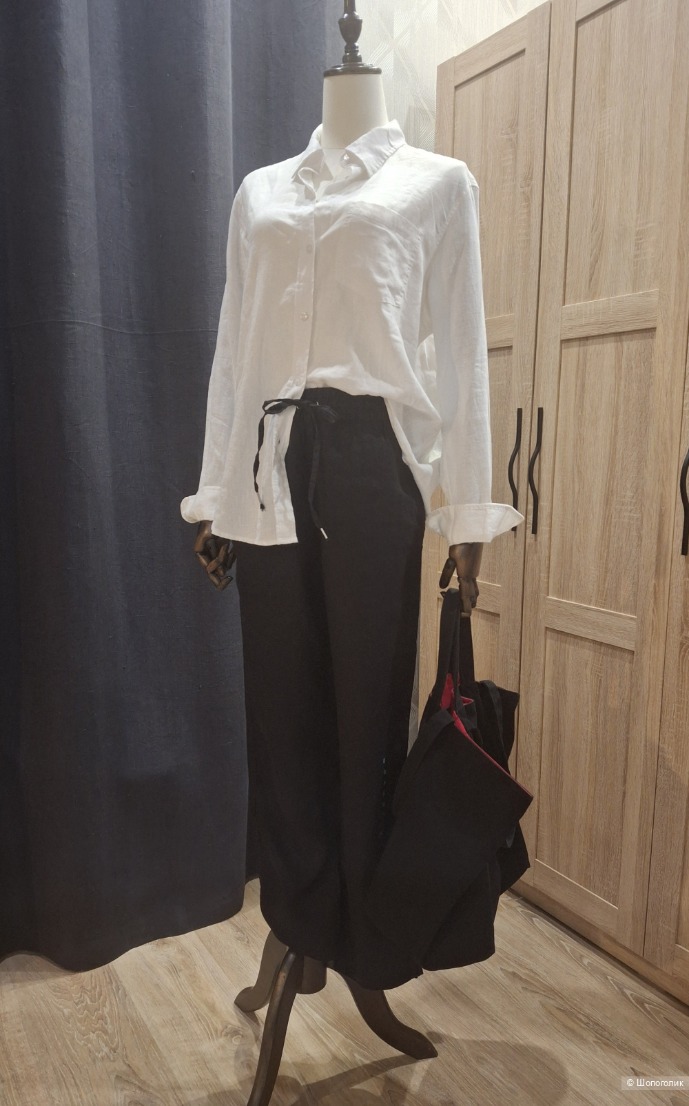 Льняные джоггеры H&M/S-M