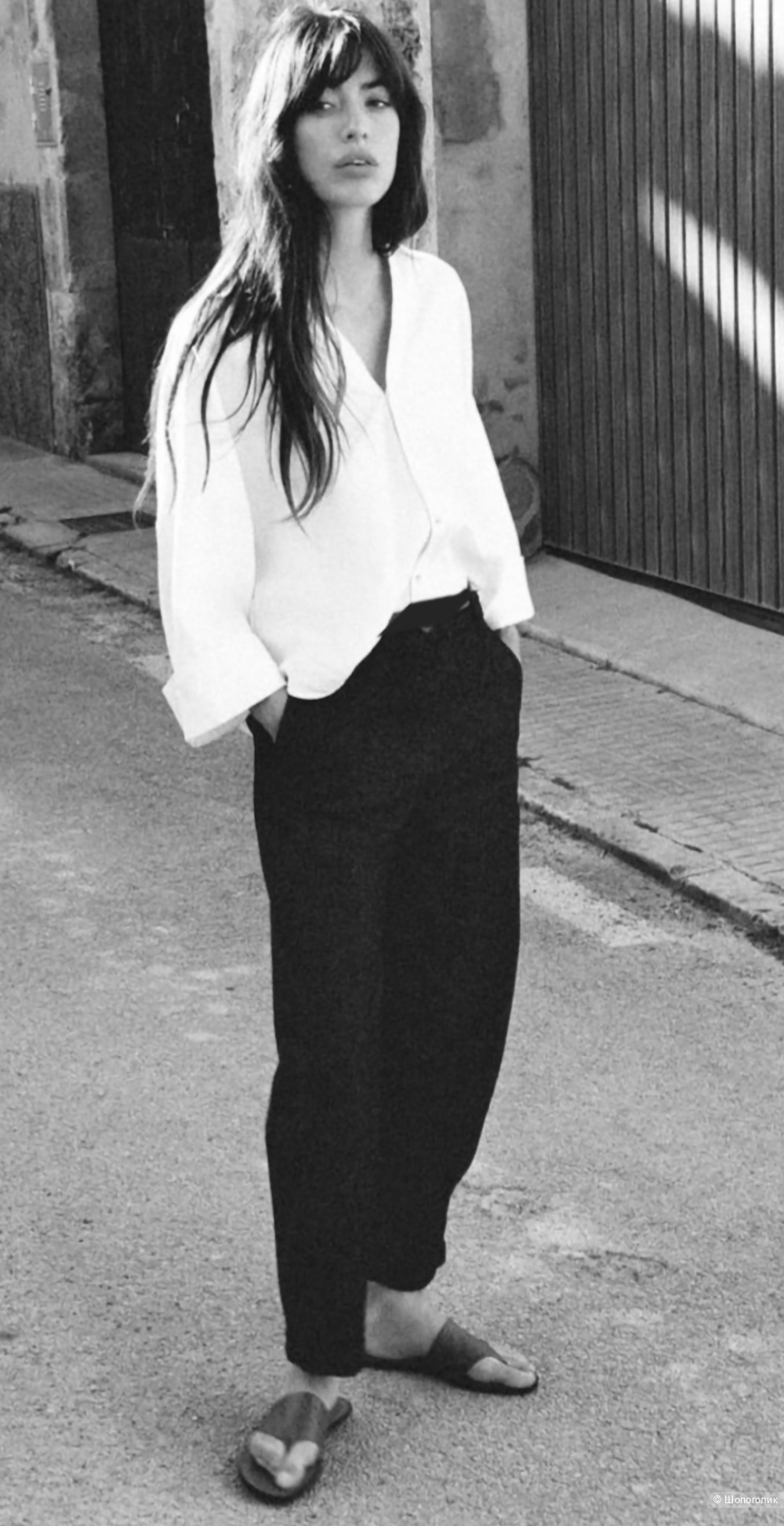 Льняные джоггеры H&M/S-M