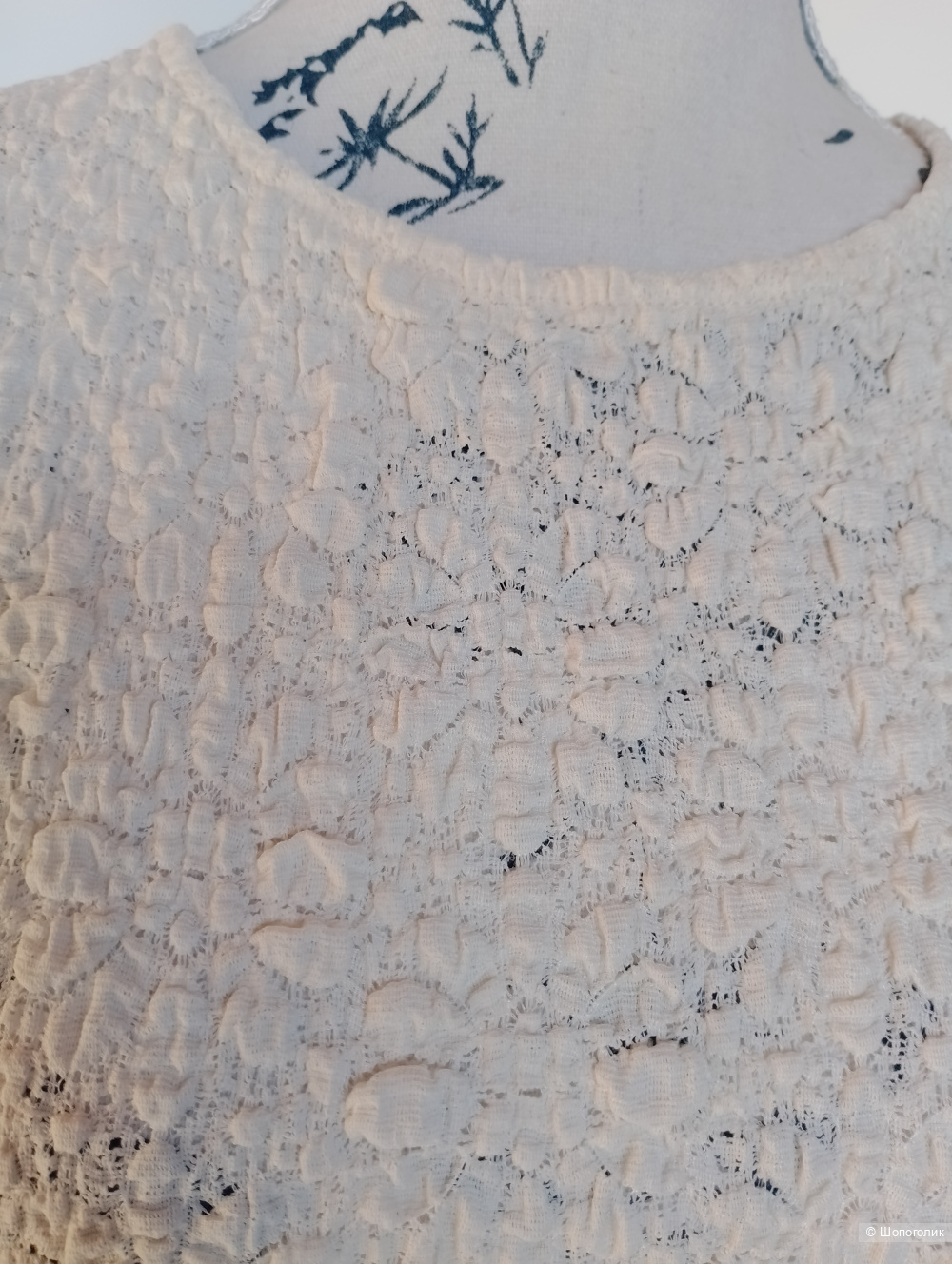 Футболка Mango трикотажная текстурная, L