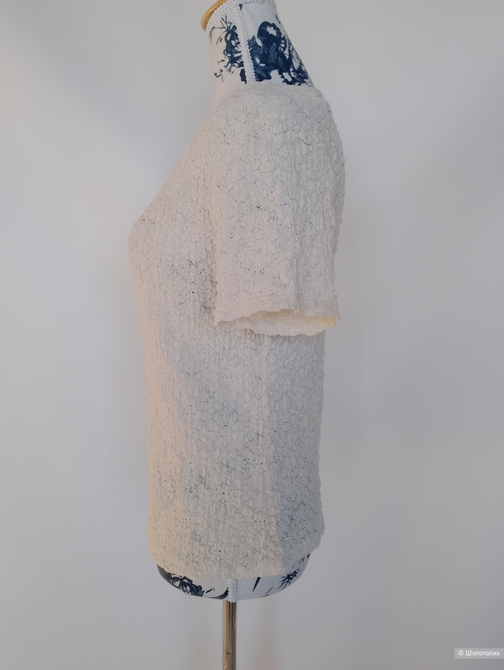 Футболка Mango трикотажная текстурная, L