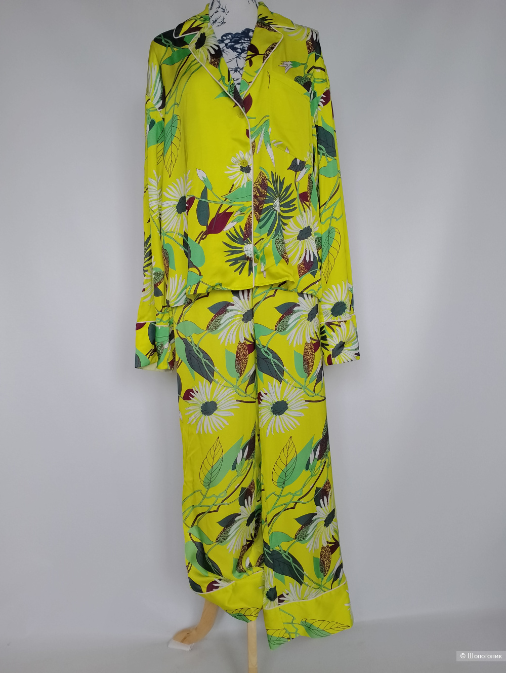 Костюм в пижамном стиле equipment shalom, L