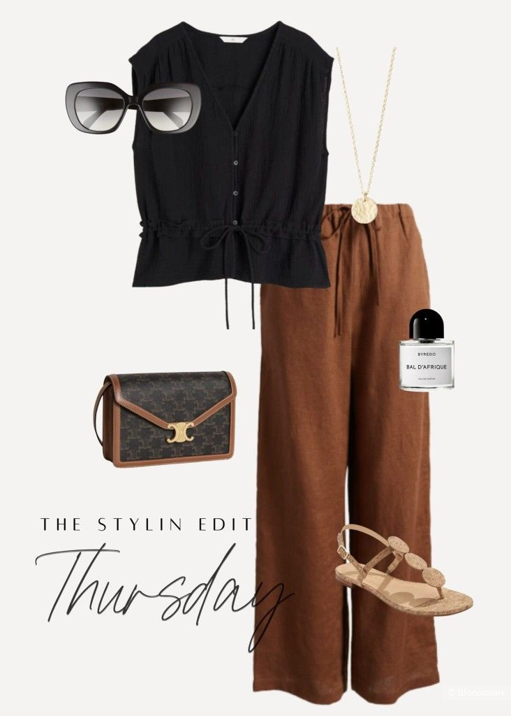 Льняные брюки Agenda/L