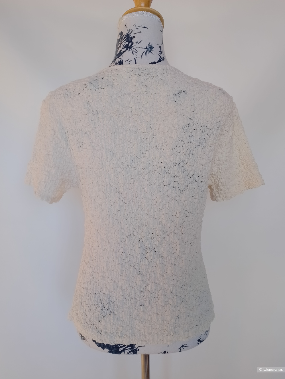 Футболка Mango трикотажная текстурная, L