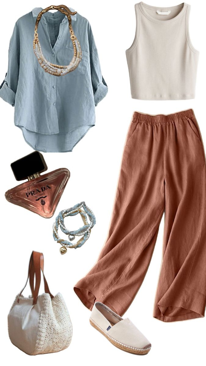 Льняные брюки Agenda/L