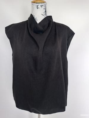 Топ льняной Massimo dutti с драпировкой, M