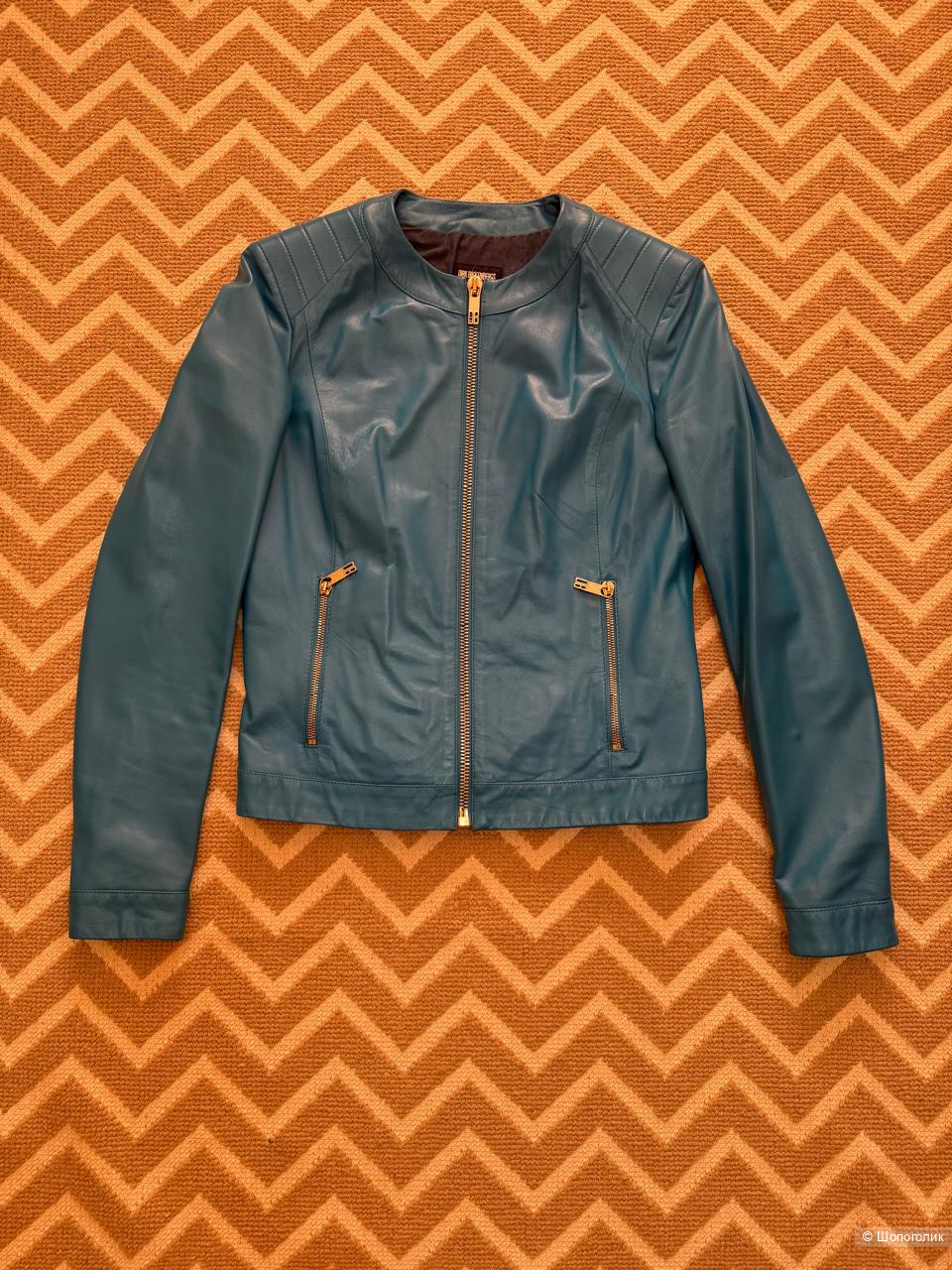 Кожаная куртка Dirk Bikkembergs размер 42 it