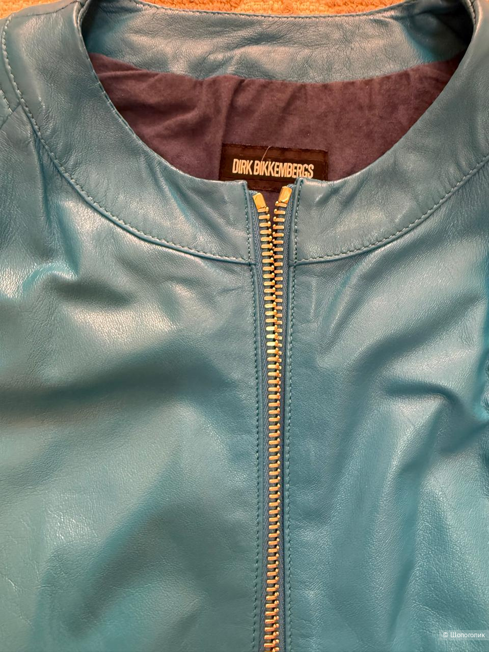 Кожаная куртка Dirk Bikkembergs размер 42 it