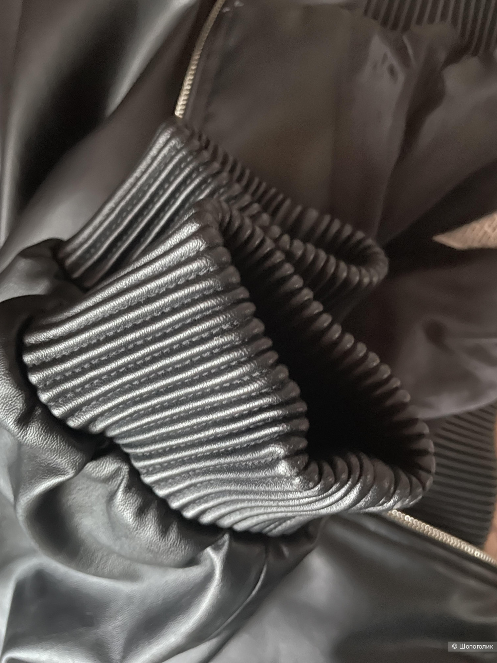 Кожаный бомбер Zara размер М/L