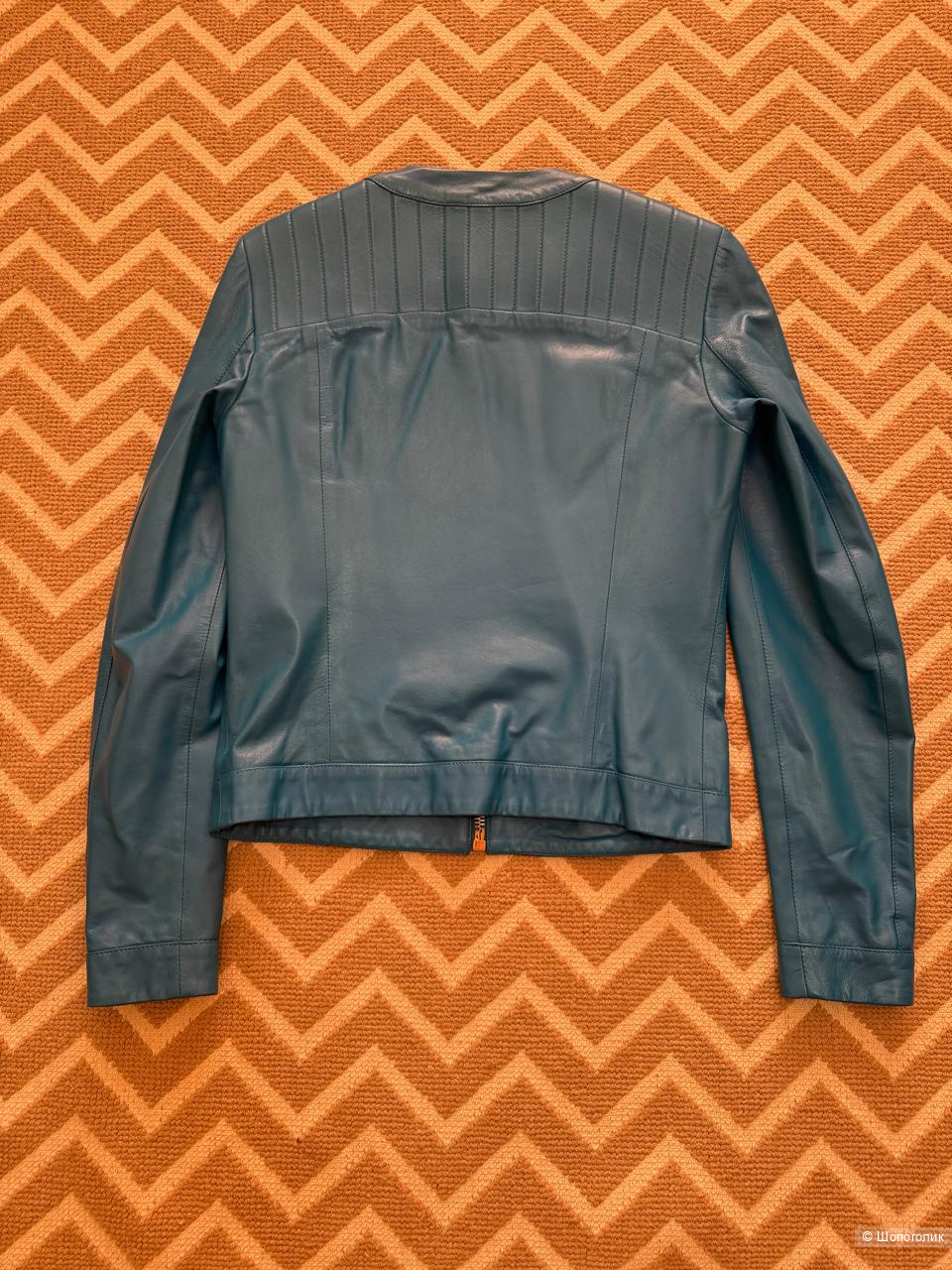 Кожаная куртка Dirk Bikkembergs размер 42 it