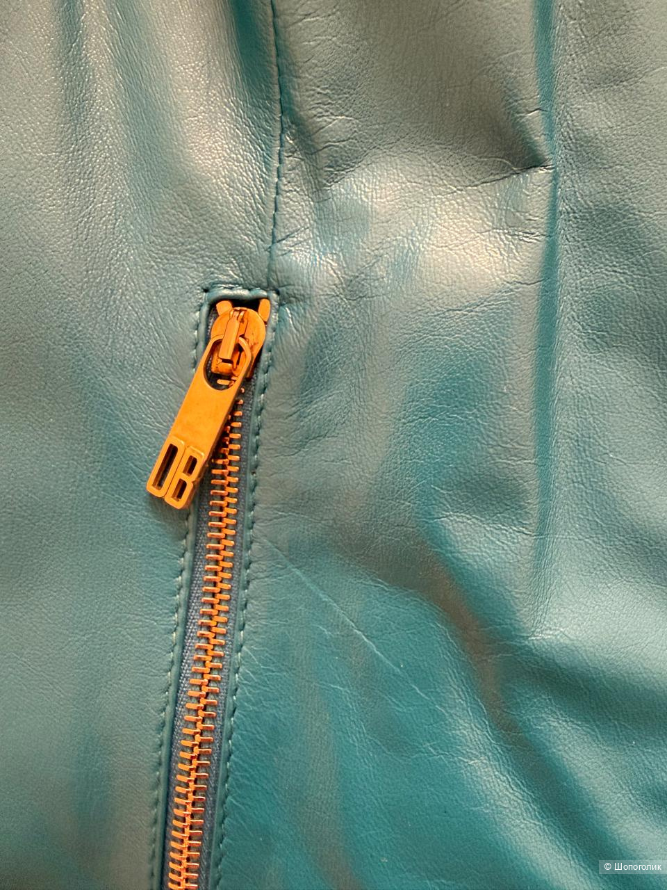 Кожаная куртка Dirk Bikkembergs размер 42 it