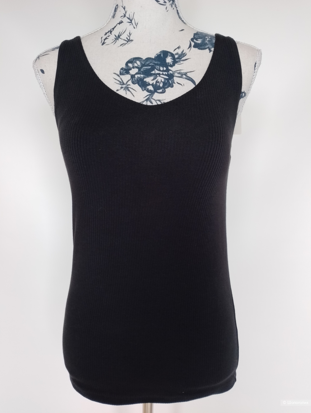 Топ майка с бра uniqlo airism в рубчик , S