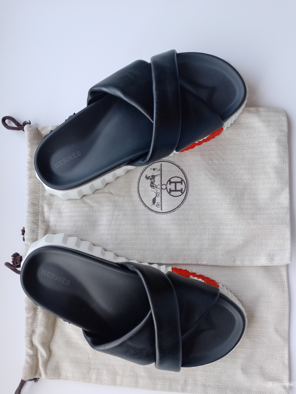 Шлепанцы Hermes infra , 39.5