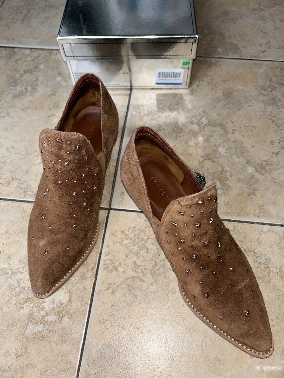 Замшевые казаки SIGERSON MORRISON, размер 36,5