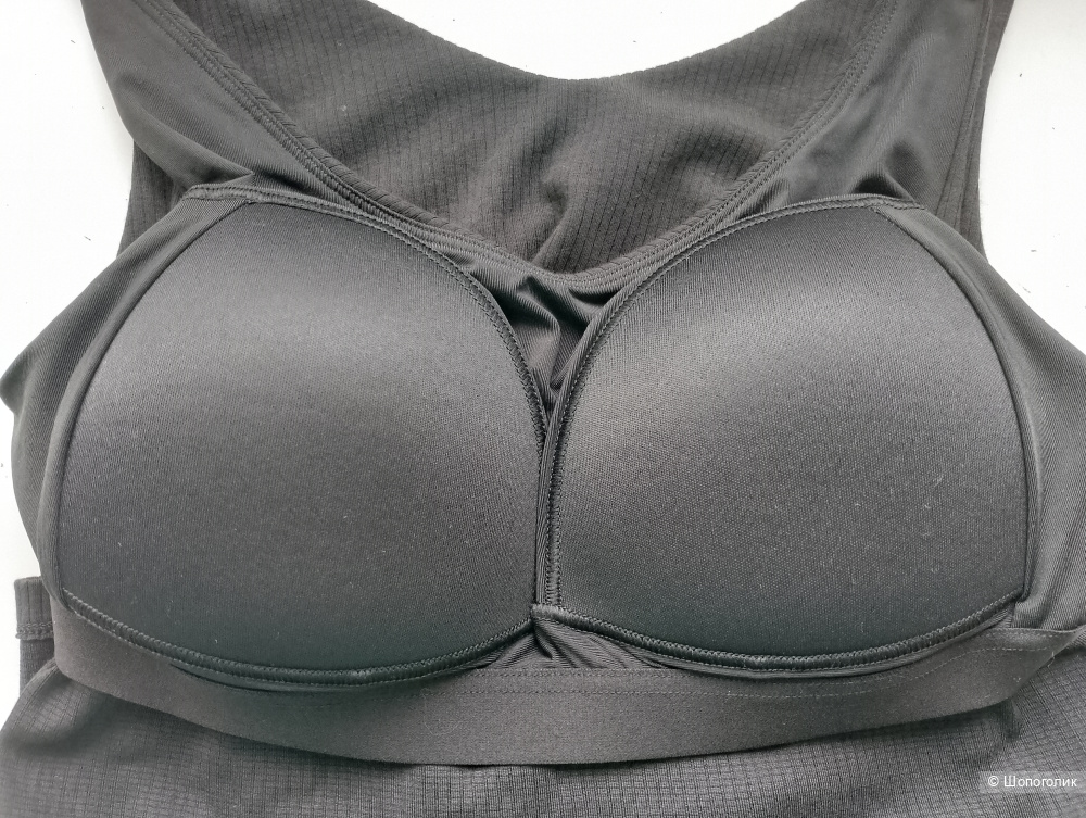 Топ майка с бра uniqlo airism в рубчик , S