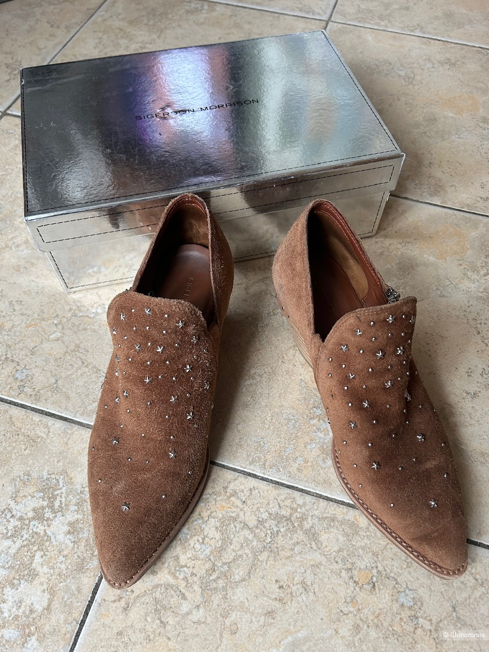 Замшевые казаки SIGERSON MORRISON, размер 36,5