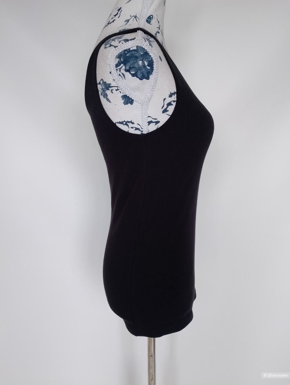 Топ майка с бра uniqlo airism в рубчик , S