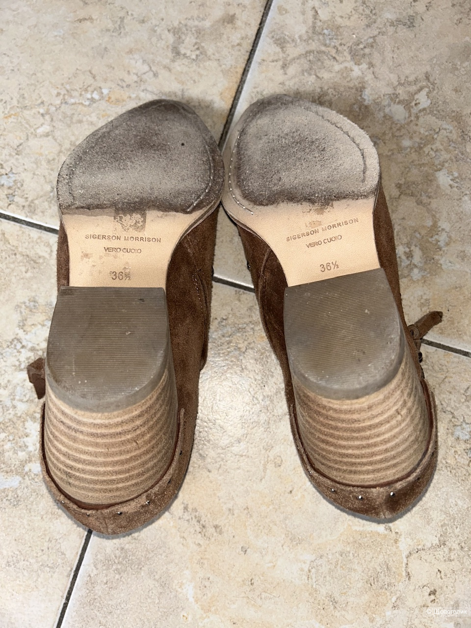 Замшевые казаки SIGERSON MORRISON, размер 36,5
