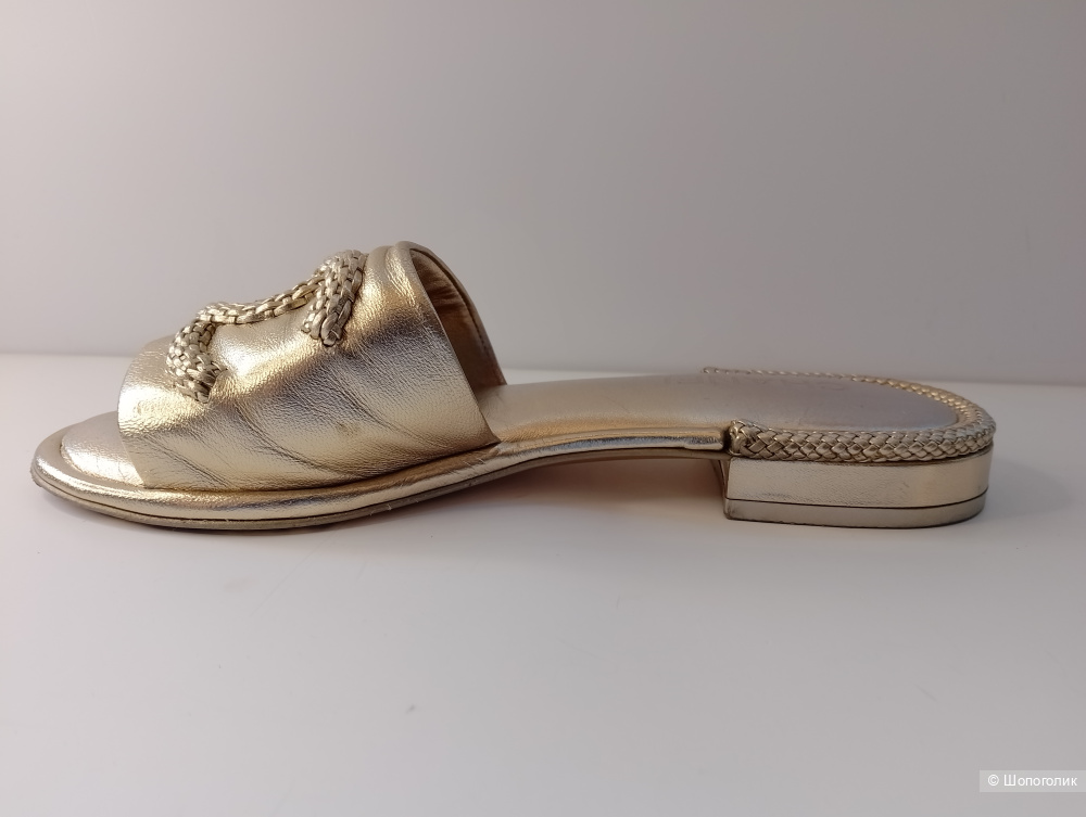 Шлепки chanel limited edition с СС лого, 38.5
