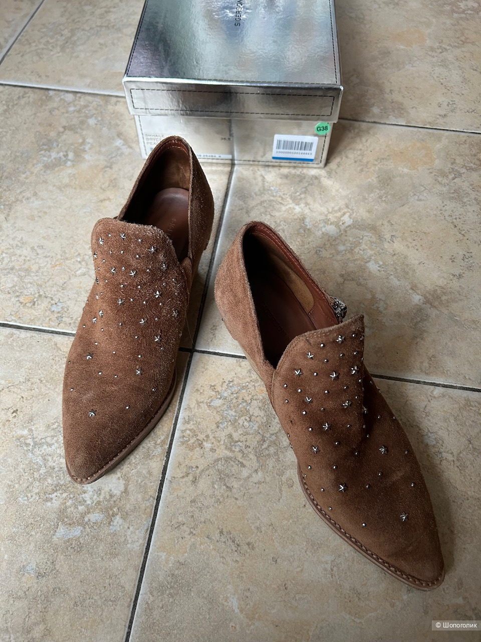 Замшевые казаки SIGERSON MORRISON, размер 36,5