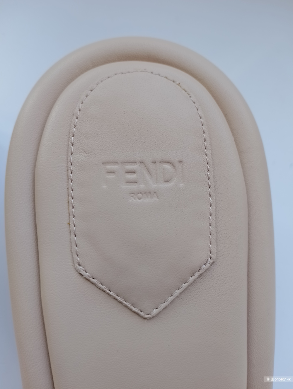 Мюли Fendi оригинал каблук с лого, 40