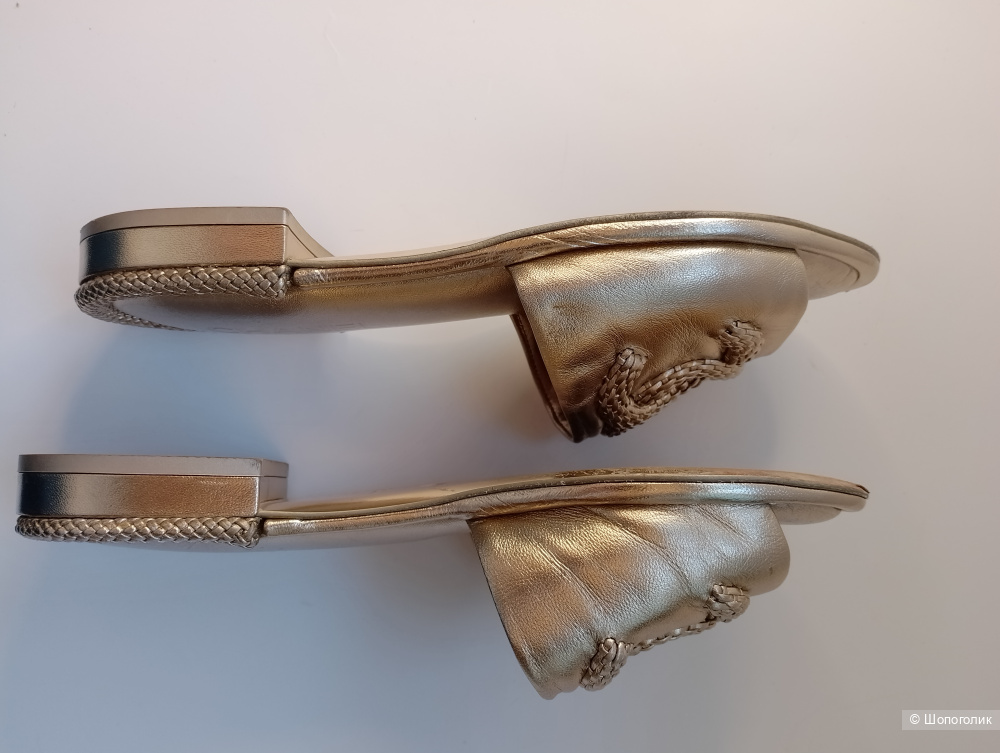 Шлепки chanel limited edition с СС лого, 38.5