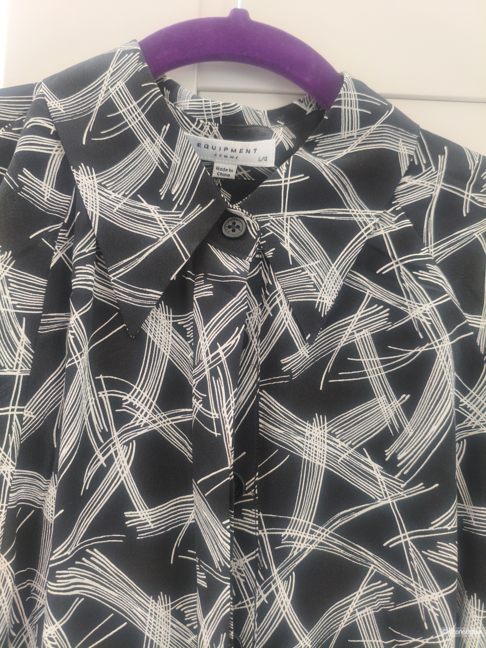 Шёлковое платье Equipment размер L