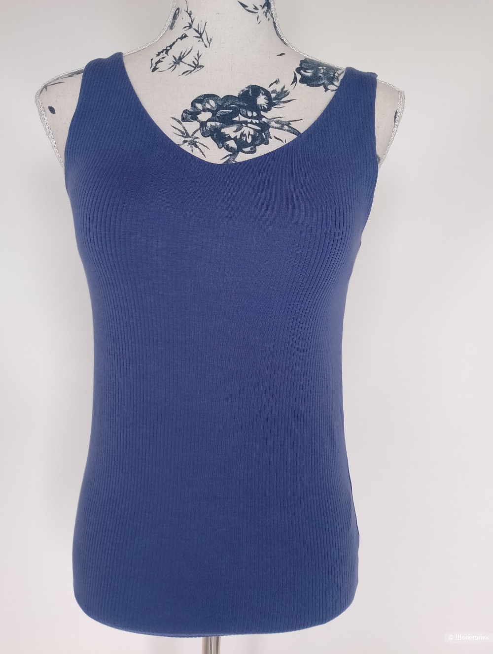 Топ майка с бра uniqlo airism в рубчик, S