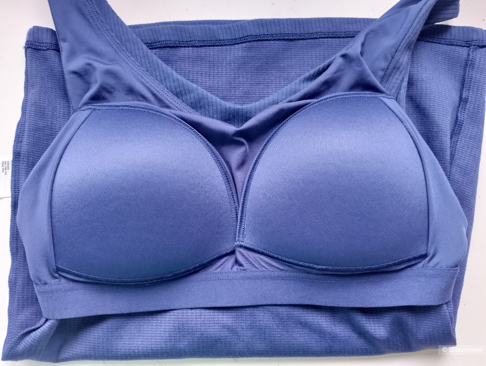 Топ майка с бра uniqlo airism в рубчик, S