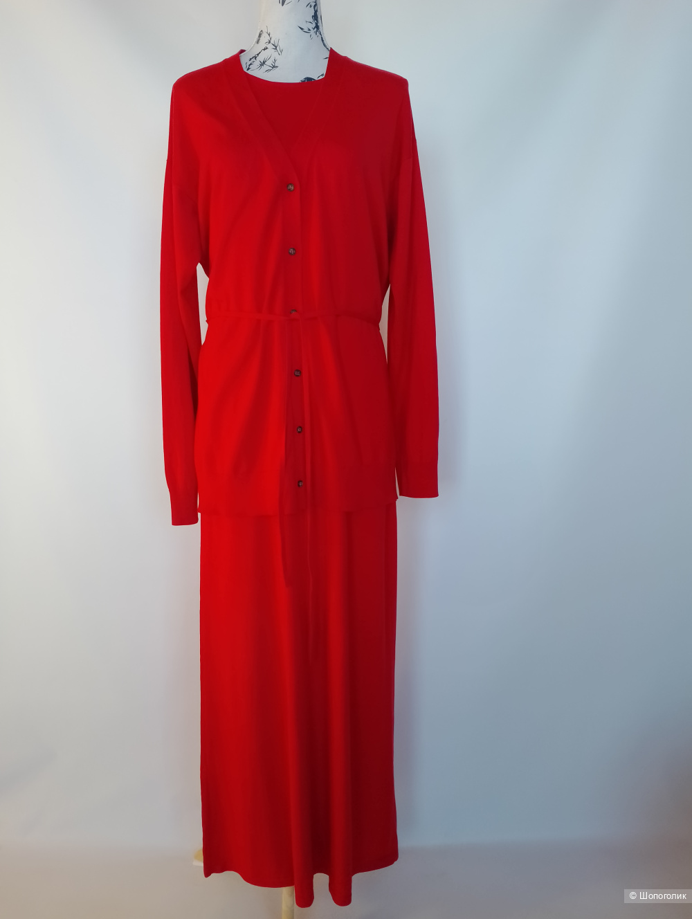 12 storeez комплект платье кардиган, M