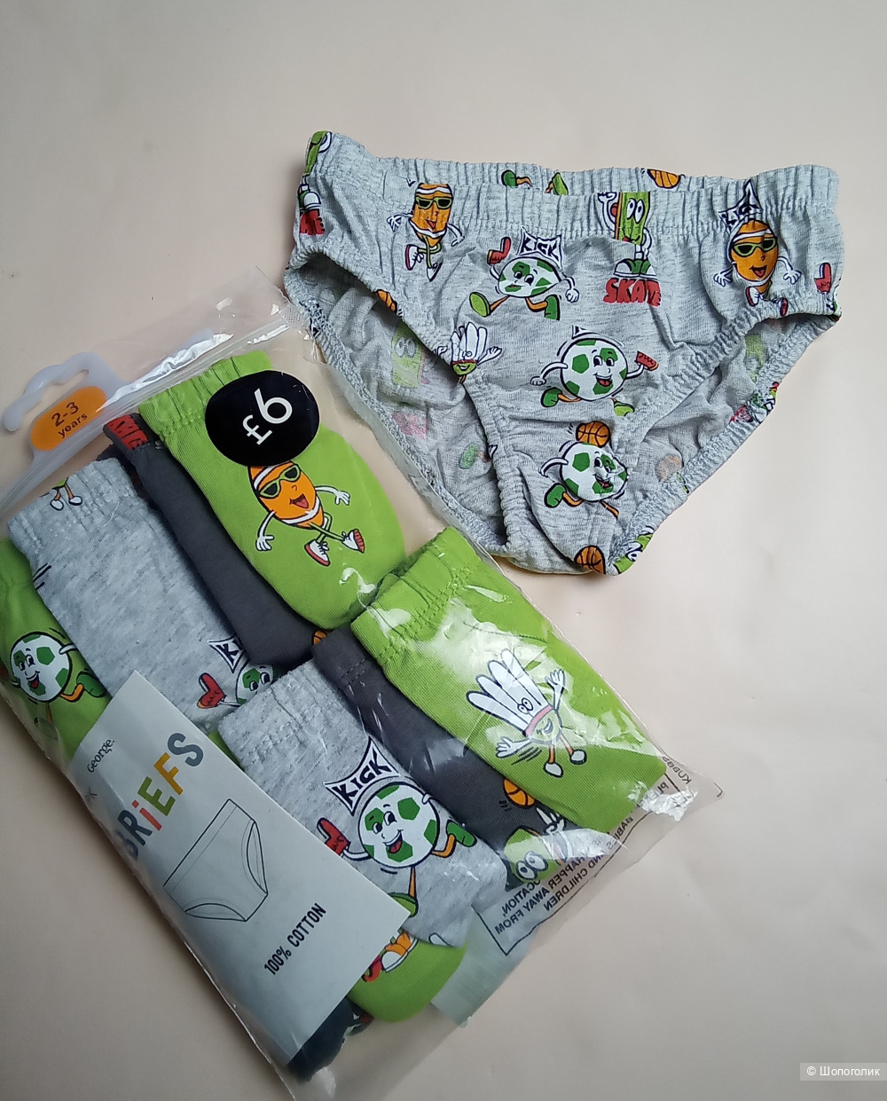 Упаковка трусиков George 2-5лет.