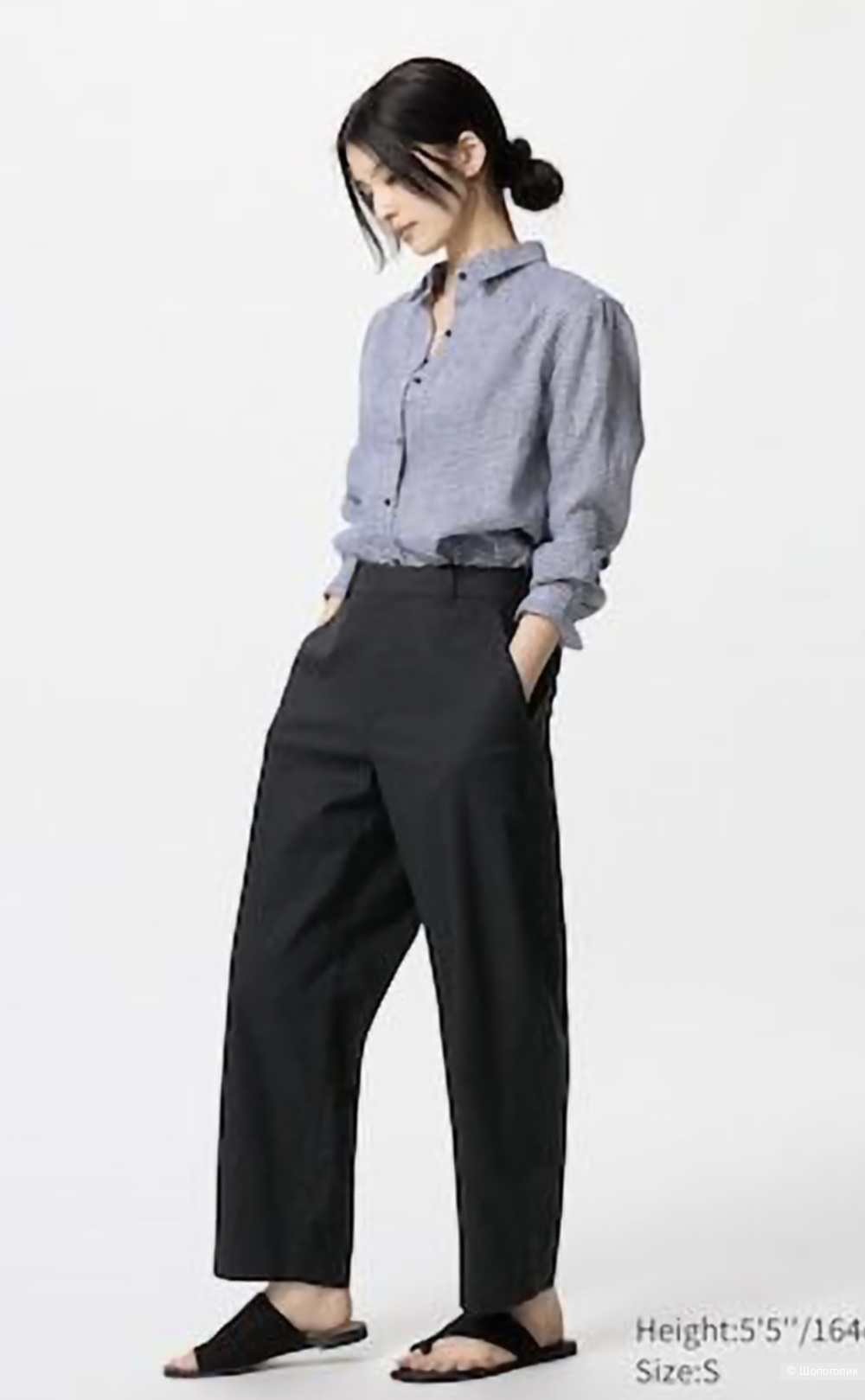 Льняные брюки Uniqlo/M