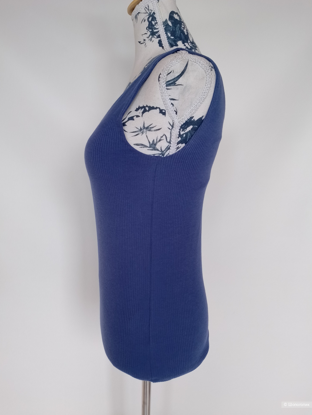 Топ майка с бра uniqlo airism в рубчик, S