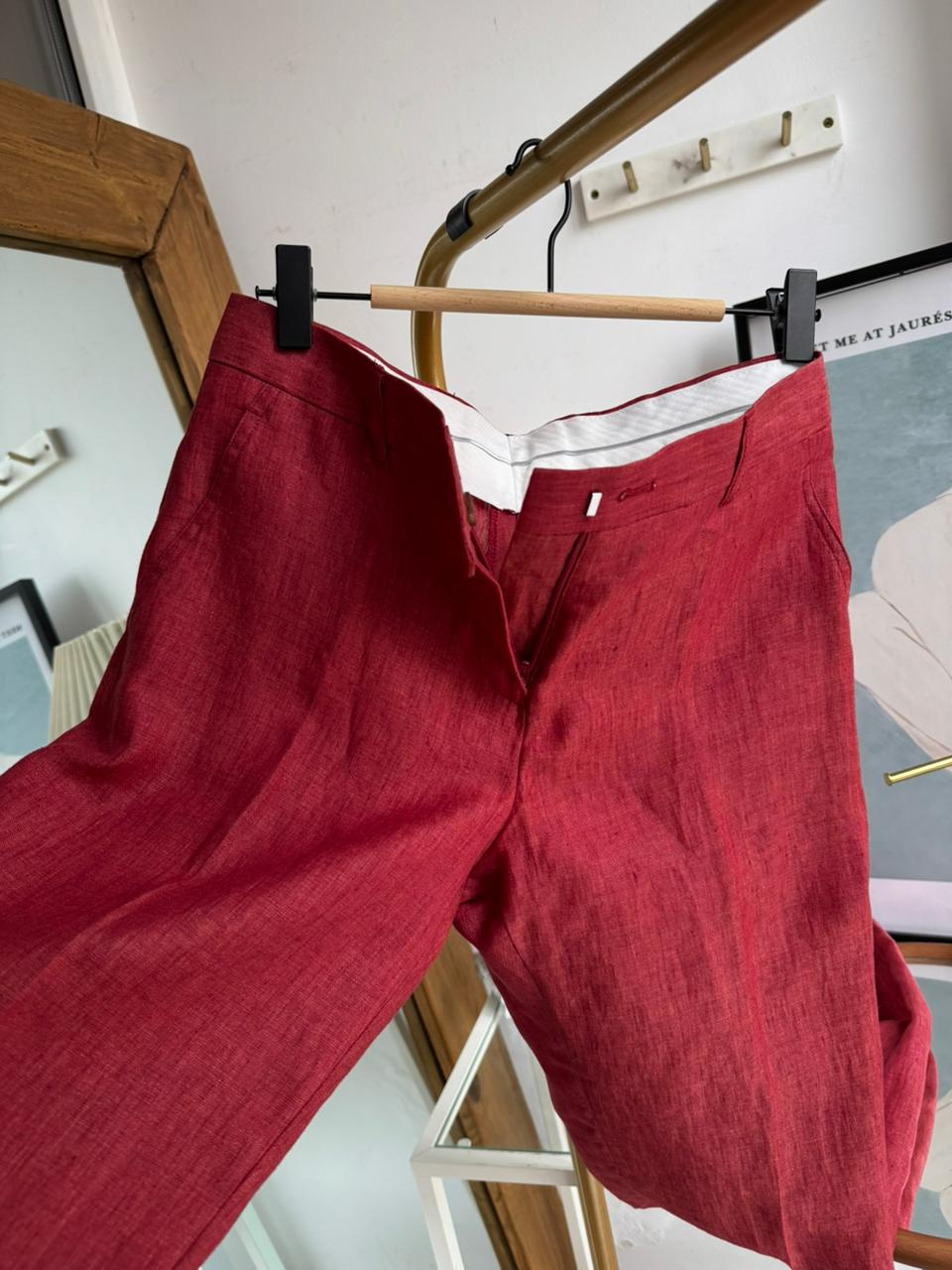 Льняные брюки no name размер М