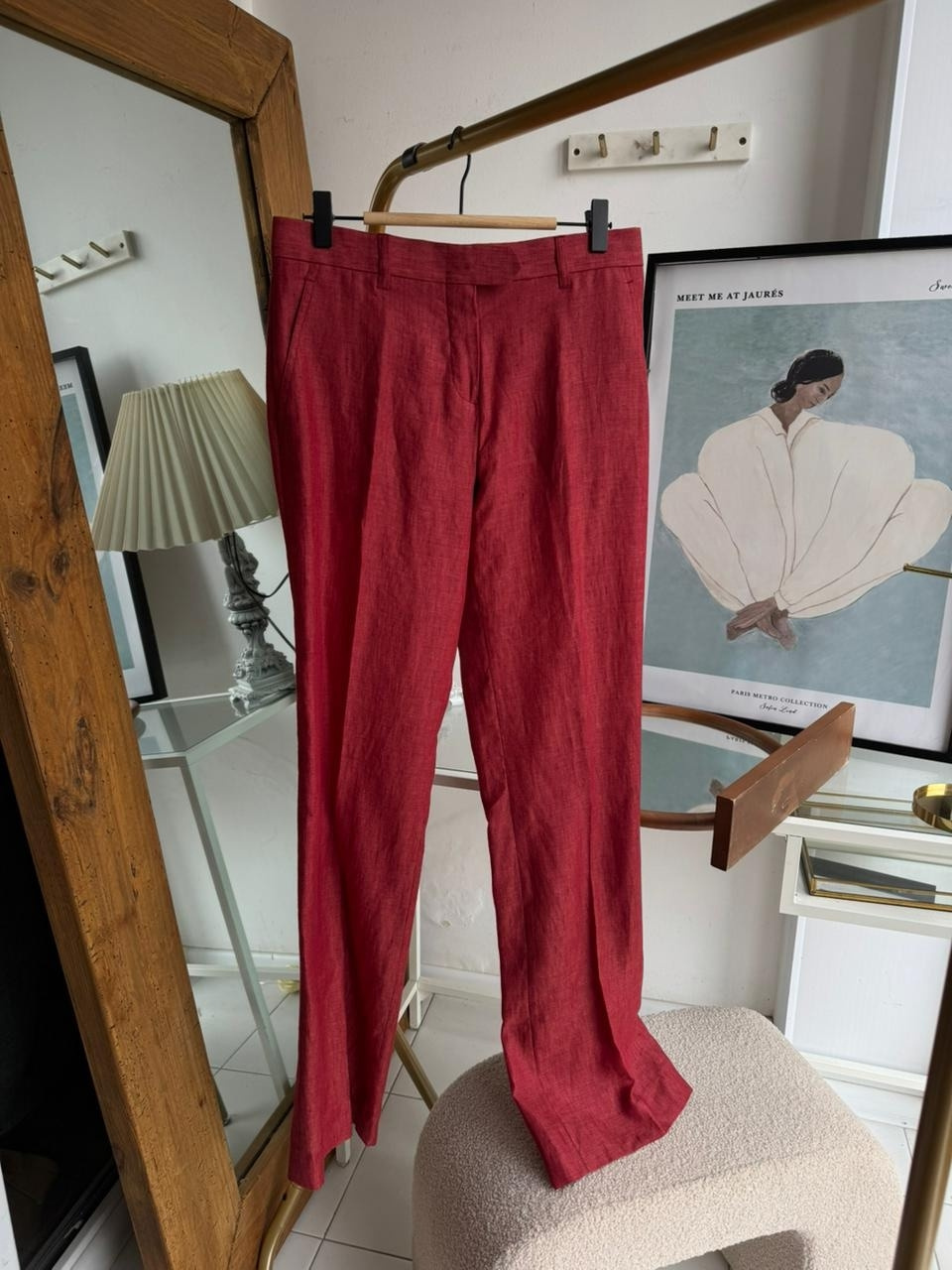 Льняные брюки no name размер М